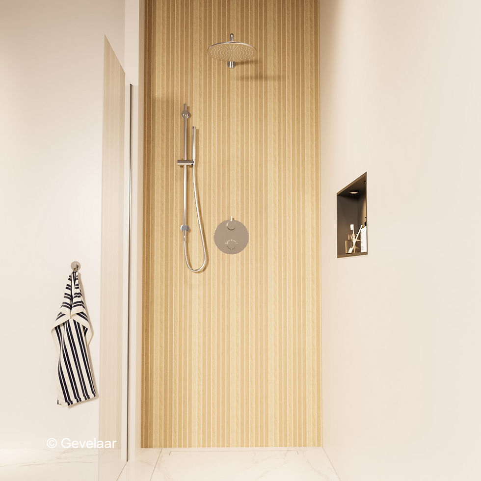 Thumbnail: Wiesbaden inbouw regendoucheset chroom - SET 27
