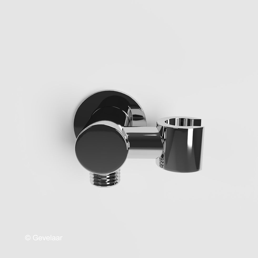 Thumbnail: Wiesbaden inbouw regendoucheset chroom - SET 24