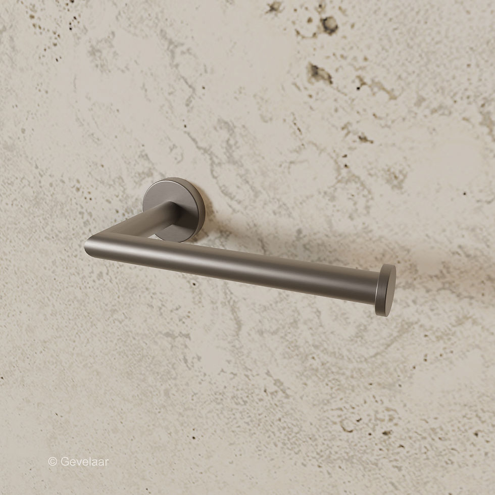 Thumbnail: Wiesbaden Alonzo toilet accessoireset 4-delig - gunmetal - SET 6