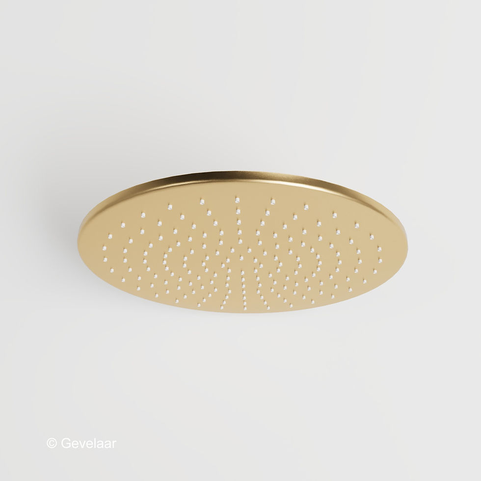 Thumbnail: Wiesbaden inbouw regendoucheset Geborsteld goud - SET 5