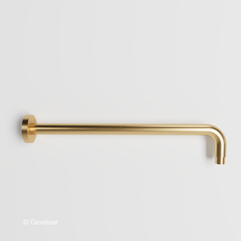 Thumbnail: Wiesbaden inbouw regendoucheset Geborsteld goud - SET 13