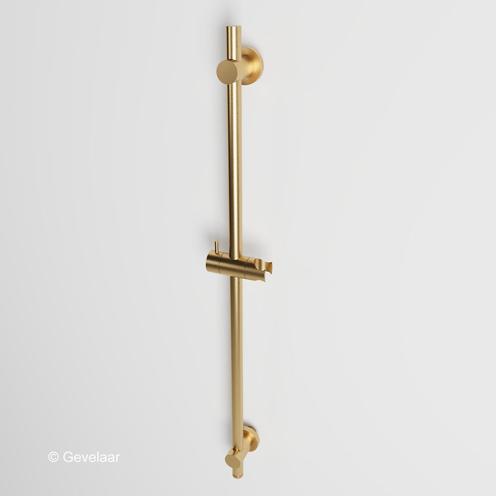 Thumbnail: Wiesbaden inbouw regendoucheset Geborsteld goud - SET 31