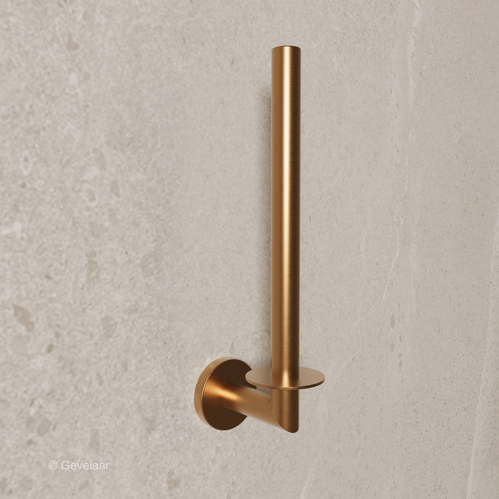 Thumbnail: Wiesbaden Alonzo toilet accessoireset 4-delig - brons koper - SET 5