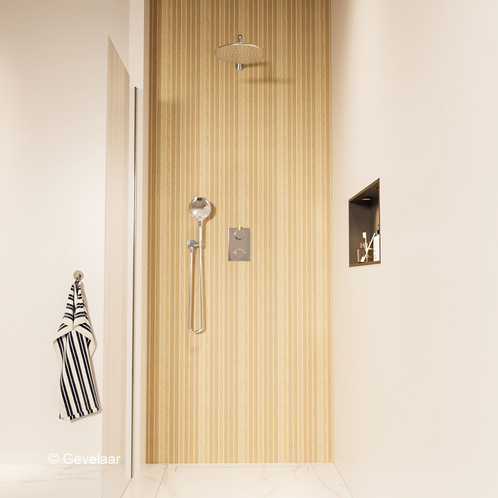 Thumbnail: Wiesbaden inbouw regendoucheset chroom - SET 7
