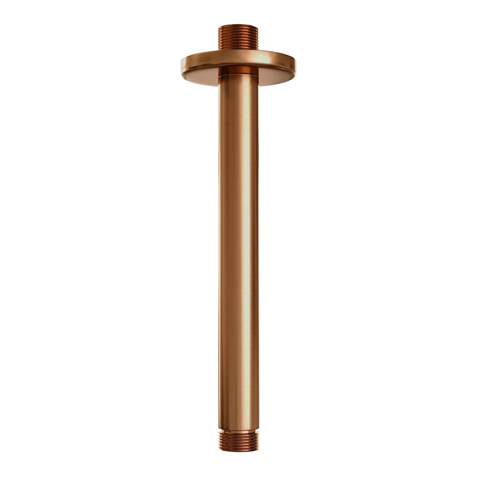 Thumbnail: Brauer Inbouwset 48 Thermostatische Regendouche Ø300 met Copper Edition