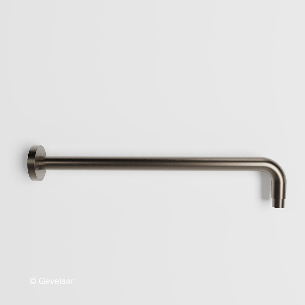 Thumbnail: Wiesbaden inbouw regendoucheset Gunmetal - SET 21