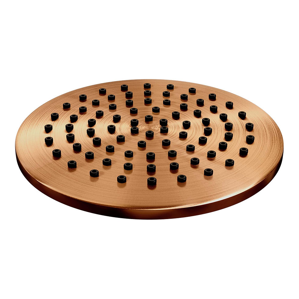 Thumbnail: Brauer Inbouwset 45 Thermostatische Regendouche Ø200 met Copper Edition