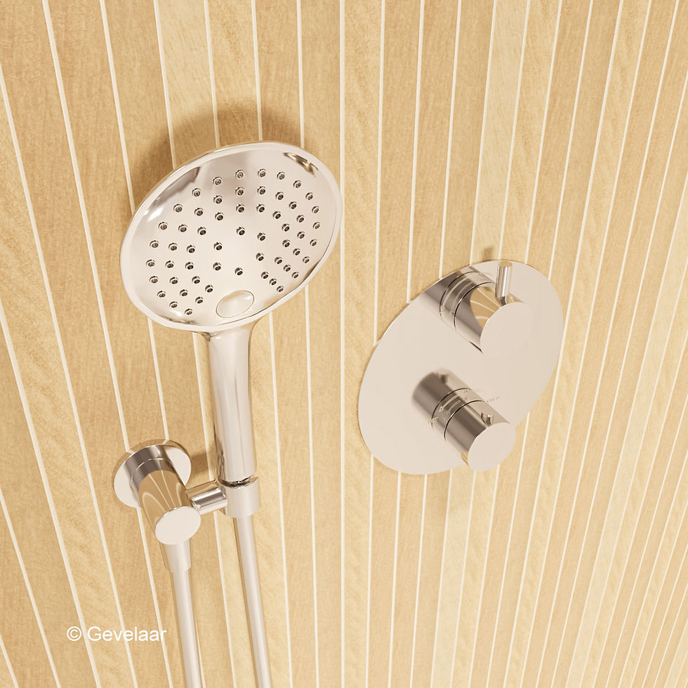 Thumbnail: Wiesbaden inbouw regendoucheset chroom - SET 24