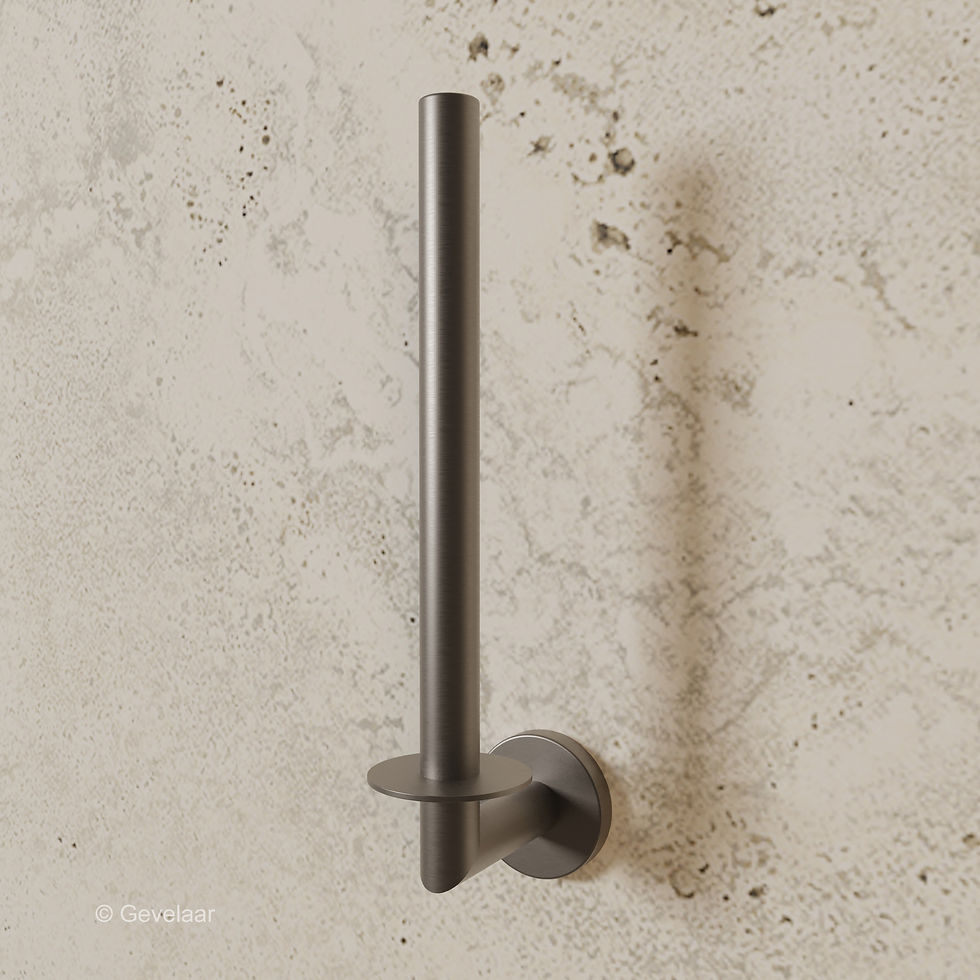 Thumbnail: Wiesbaden Alonzo toilet accessoireset 3-delig - gunmetal - SET 3