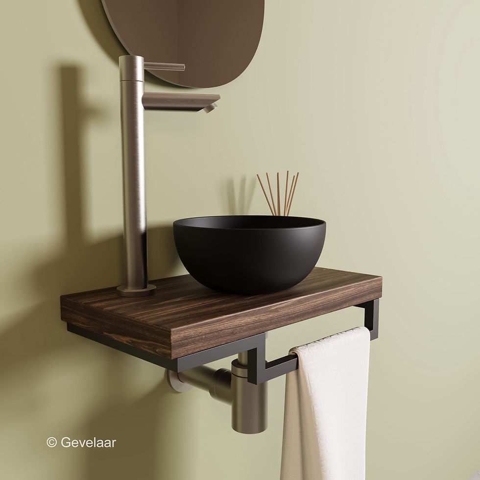 Proline TOP Cabana fonteinset kraan recht RVS kom 20cm glans wit houder R