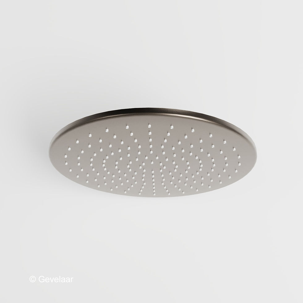 Thumbnail: Wiesbaden inbouw regendoucheset Gunmetal - SET 31