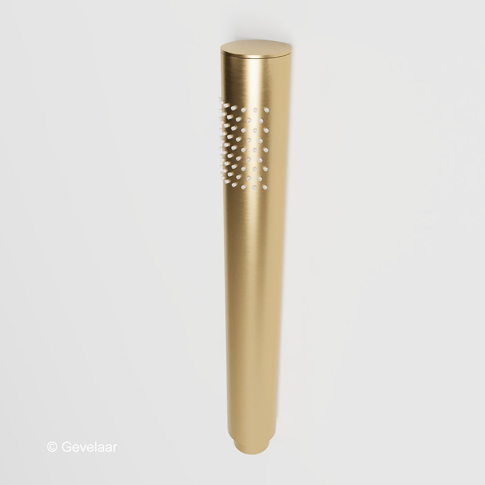 Thumbnail: Wiesbaden inbouw regendoucheset Geborsteld goud - SET 26