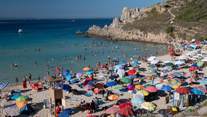 La spiaggia di Santa Teresa Gallura il 15 agosto 2023 (Emanuele Perrone/Getty Images)