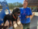 Trainer with dog