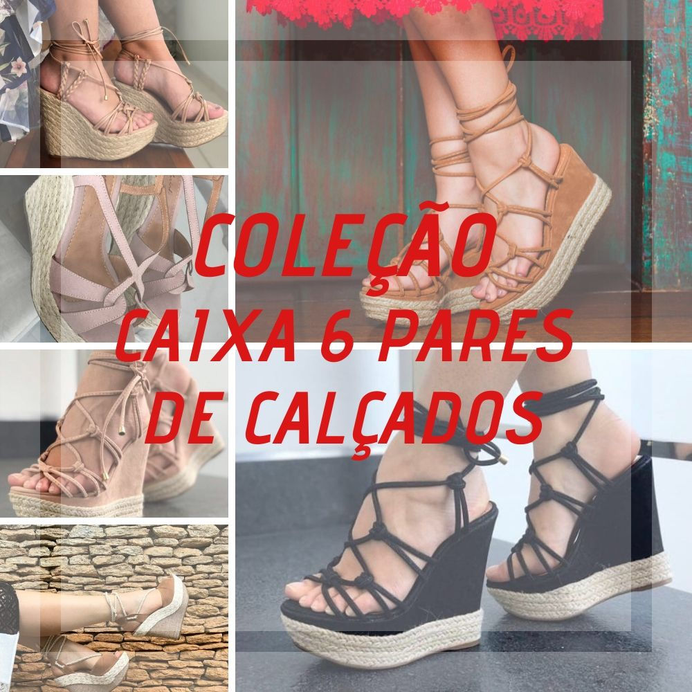 Caixa com 6 Pares de Calçados