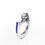 Miniatura: Vergez Unknown Legend cocktail ring in platinum and sapphires