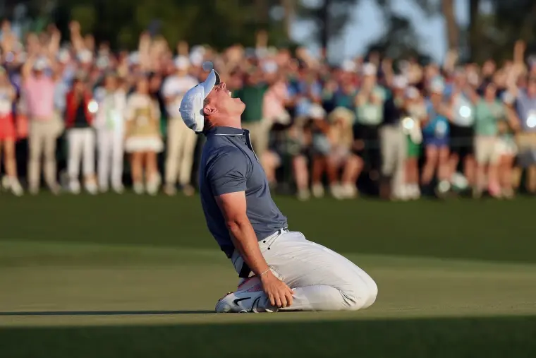 Rory McIlroy after winning the 2025 Masters. Credit: Richard Heathcote, Getty Images