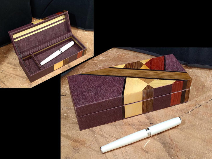 uchronie-maybon-boite-bois-reims-champagne-ardenne-grand-est-bureau-tabletterie-marqueterie-gainerie-stylo-trousse-personnalise-couleur-moderne-design-sablier-plumier-coffret