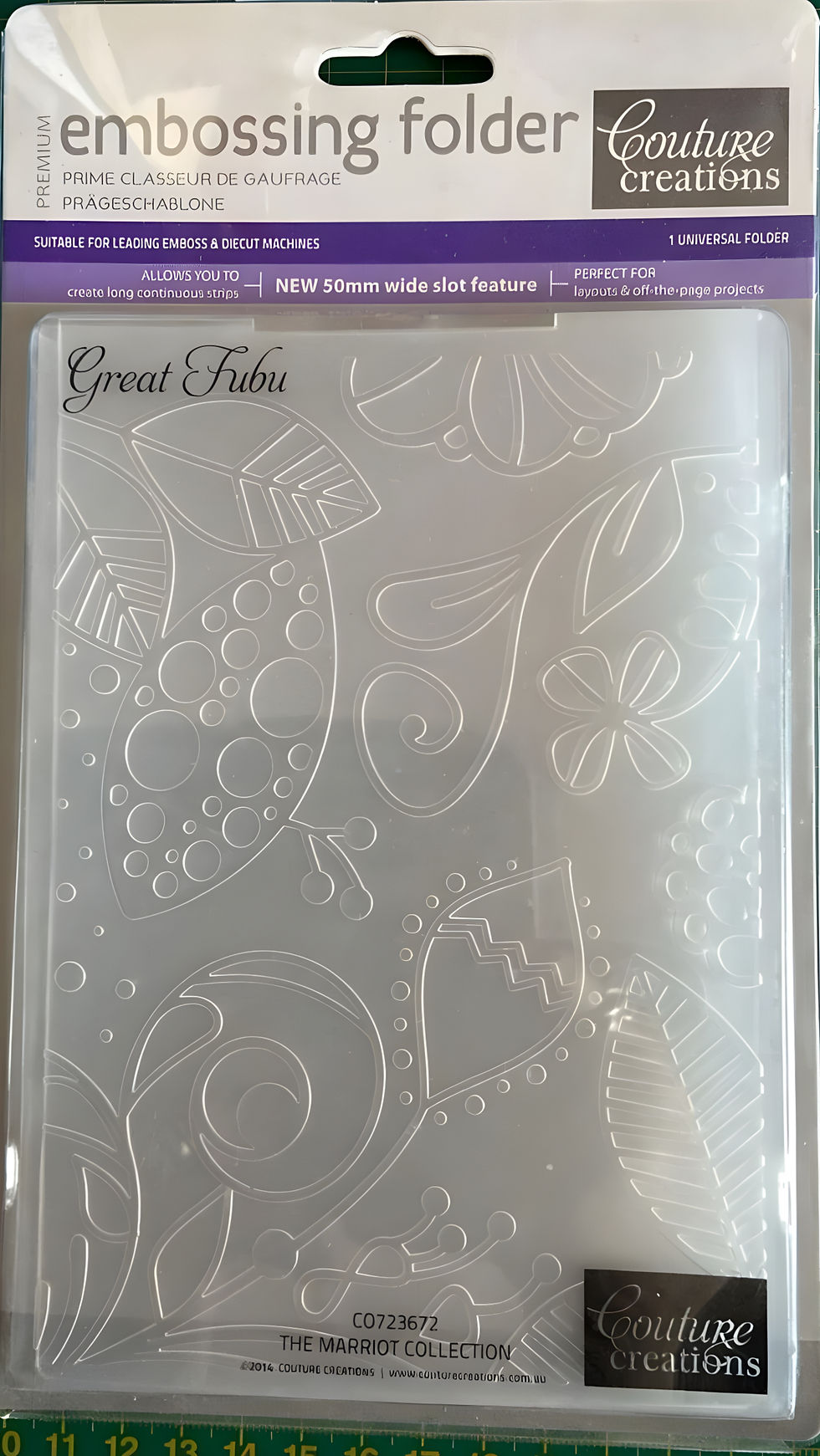 縮圖：Great Fubu Embossing Folder - Couture Creations