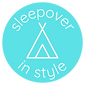 turquoise sleepover in style logo
