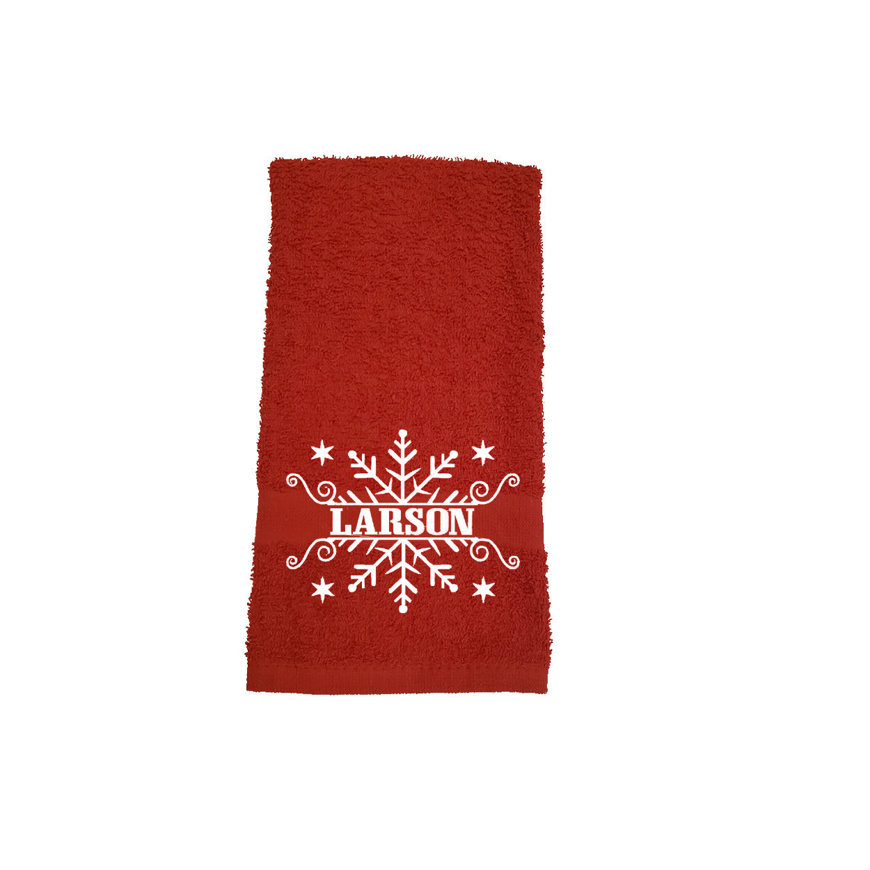 Christmas Snowflake Bathroom Hand Towel