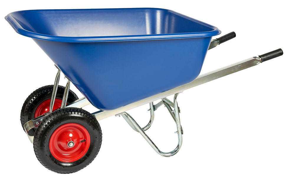 Twin Wheel 200L Wheelbarrow