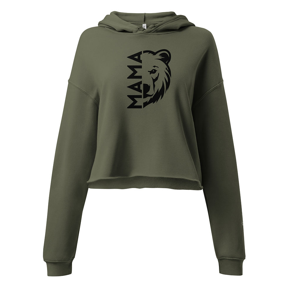 Thumbnail: MAMA Bear Crop Hoodie