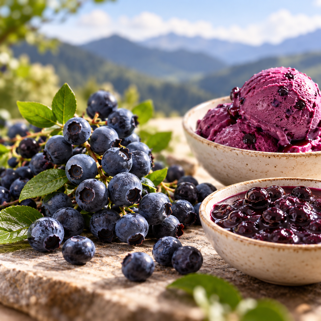Pâte concentrée de Myrtille noire sauvage Città Del Gelato en 3,5 KG