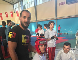 Bodrum Boks öğrenci Maç esnasında köşede