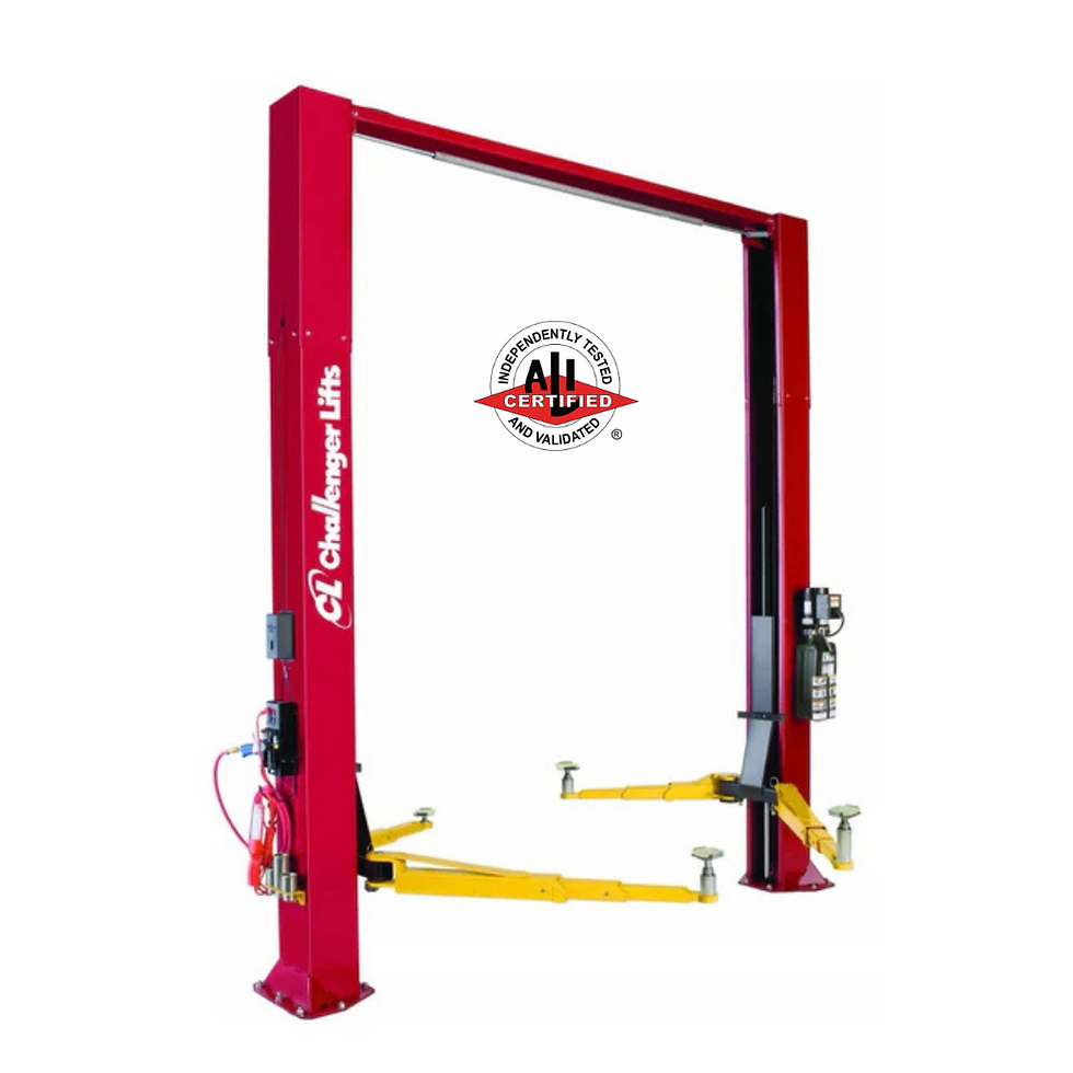 Challenger Lifts 10K Two Post Versymmetric Adjustable Lift CL10AV3-3-DPC-EV