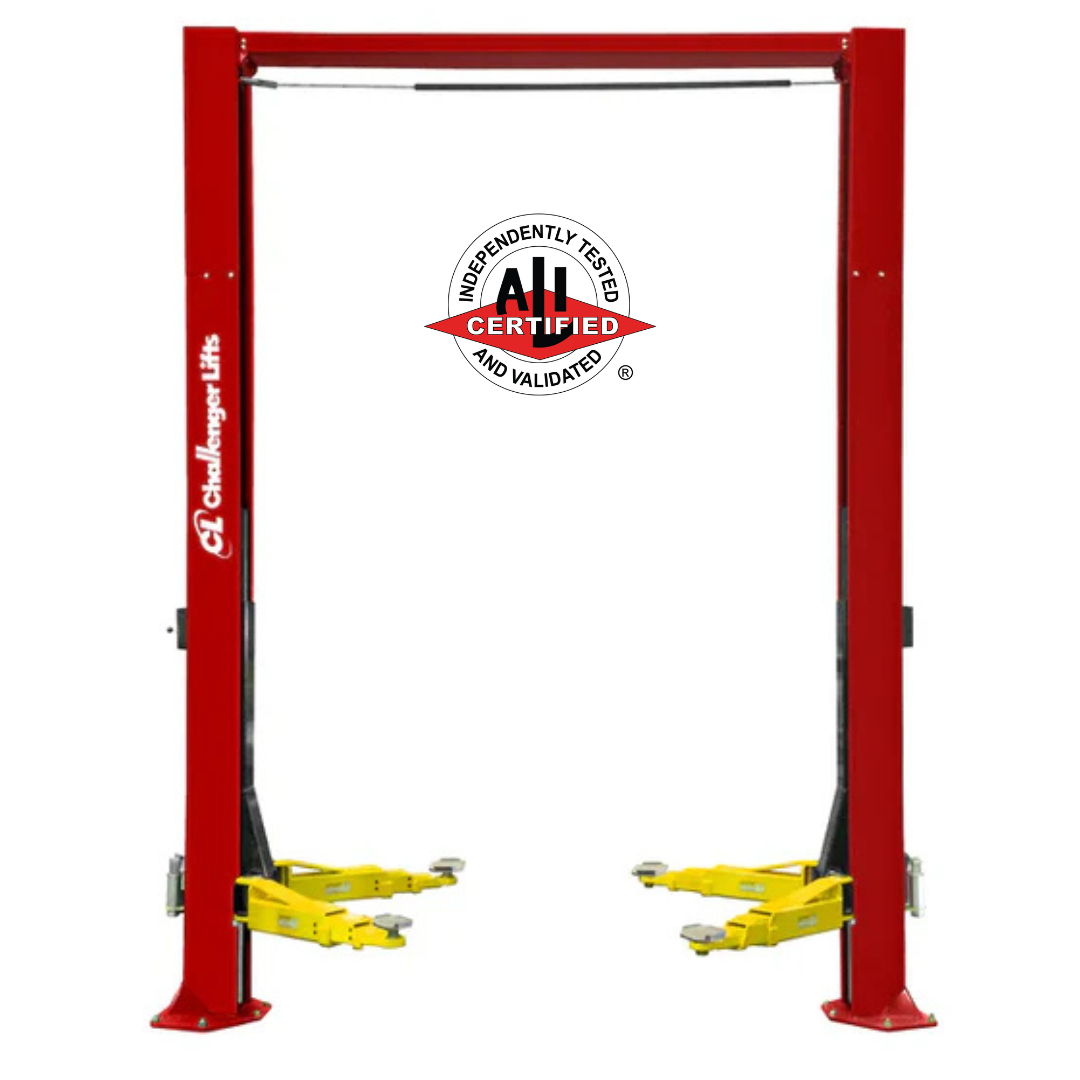 Challenger Lifts 12000 lbs. 2 Post Adjustable Car Lift w/ 1ft Extension & Quick