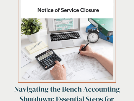 Navigating the Bench Accounting Shutdown: Essential Steps for Law Firm Owners