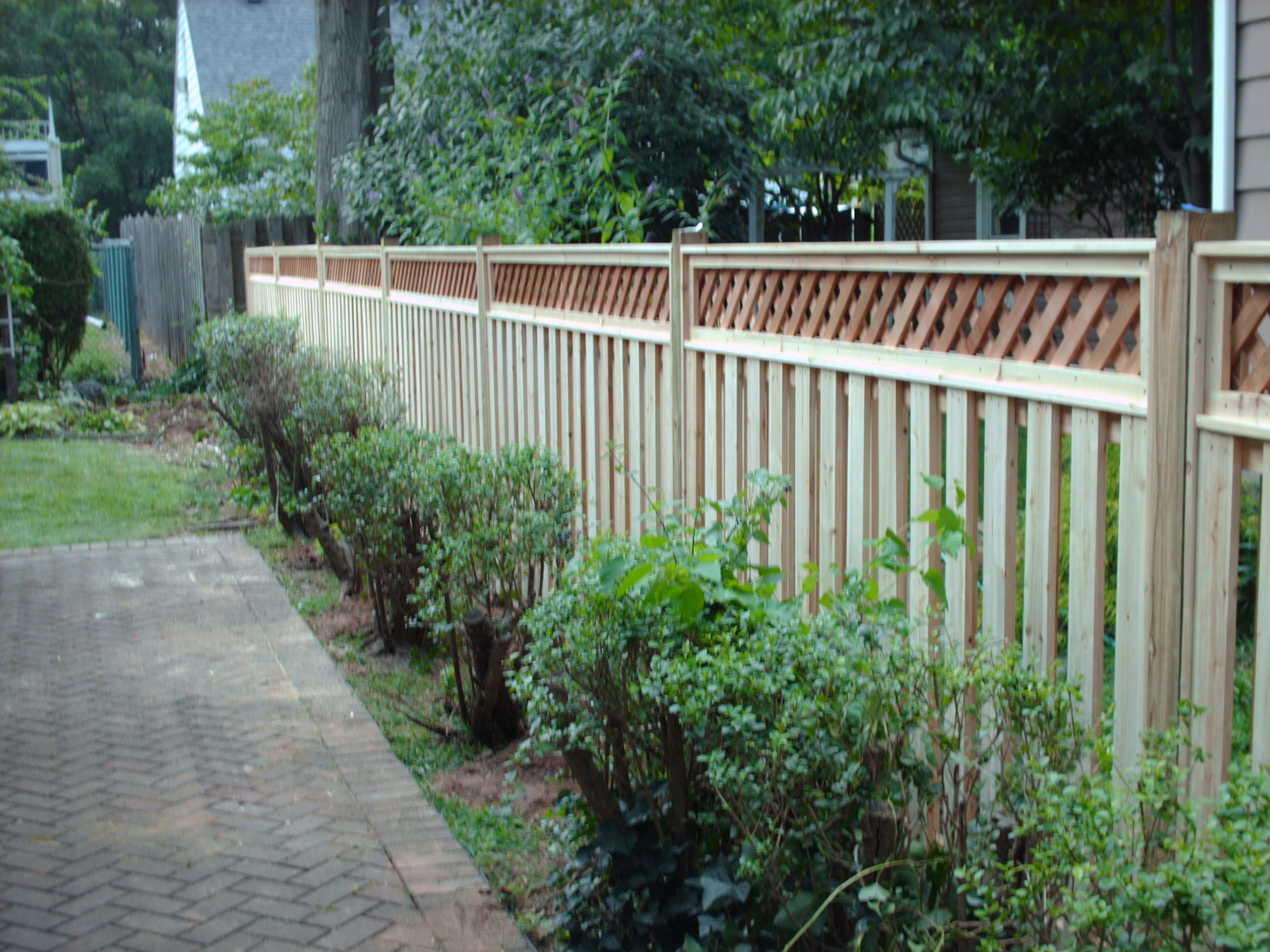 Tongue and Groove Wood Fence in NJ