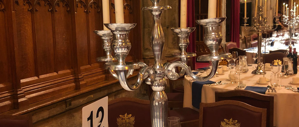 Silver candelabra for hire