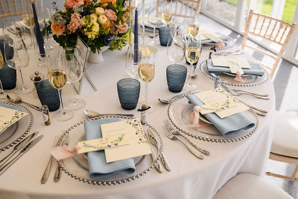 Thumbnail: Gold beaded charger plates wedding hire