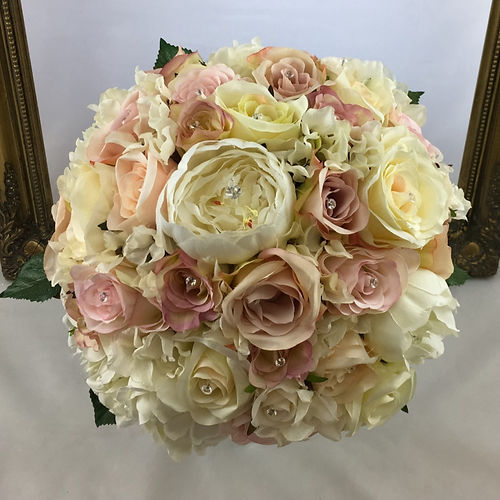 Bouquet - Large - Peony, Roses, Hydrangea with Jewels