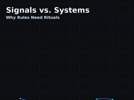 Signals vs. Systems: Why Rules Need Rituals