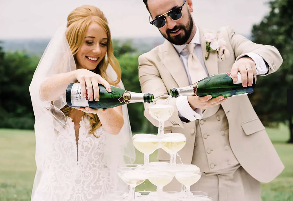 Champagne tower 1