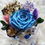 Thumbnail: Everlasting Blue rose in dome with flowers