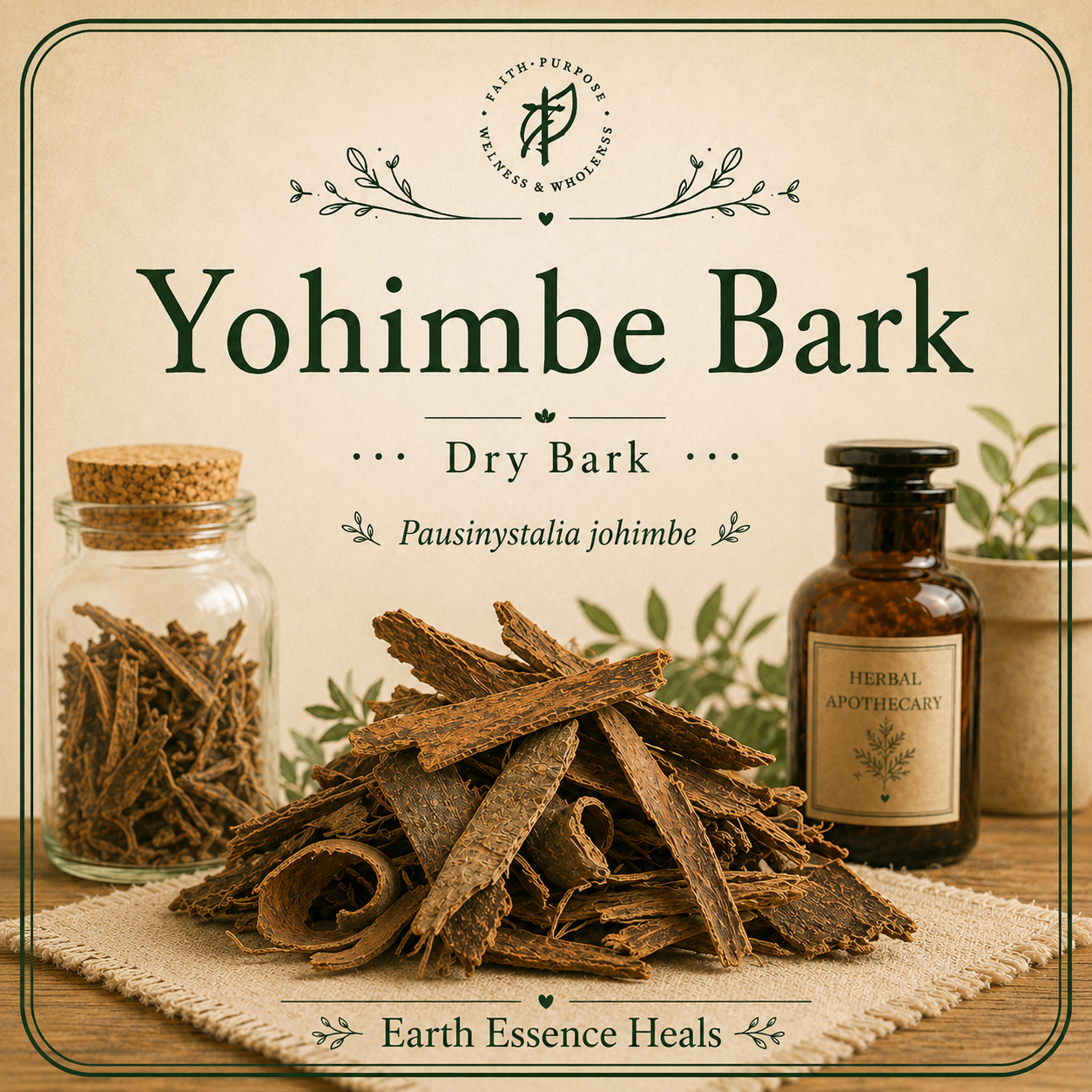 Yohimbe Bark, Dried - 1 ounce