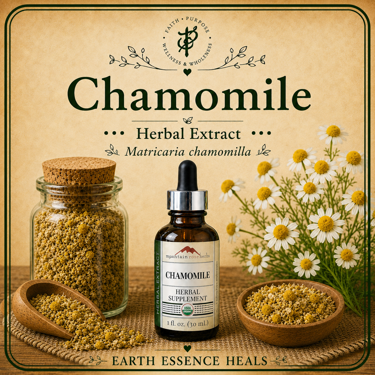 Chamomile Extract — Gentle Support for Calm, Digestion, Sleep, and Skin