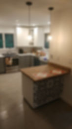 Tile kitchen island ct
