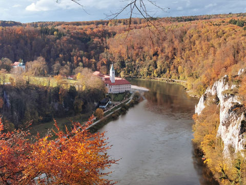 Blick auf Kloster Weltenburg