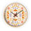 Thumbnail: Boho wall clock with a vibrant floral pattern, adding a touch of free-spirited style to your modern home decor.