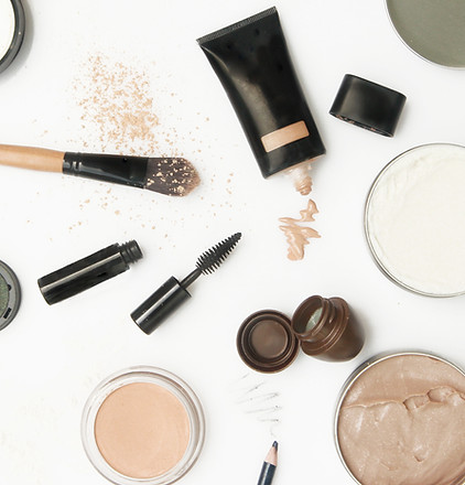 scatered makeup