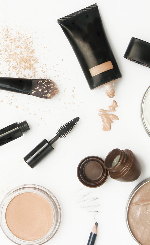 scatered makeup