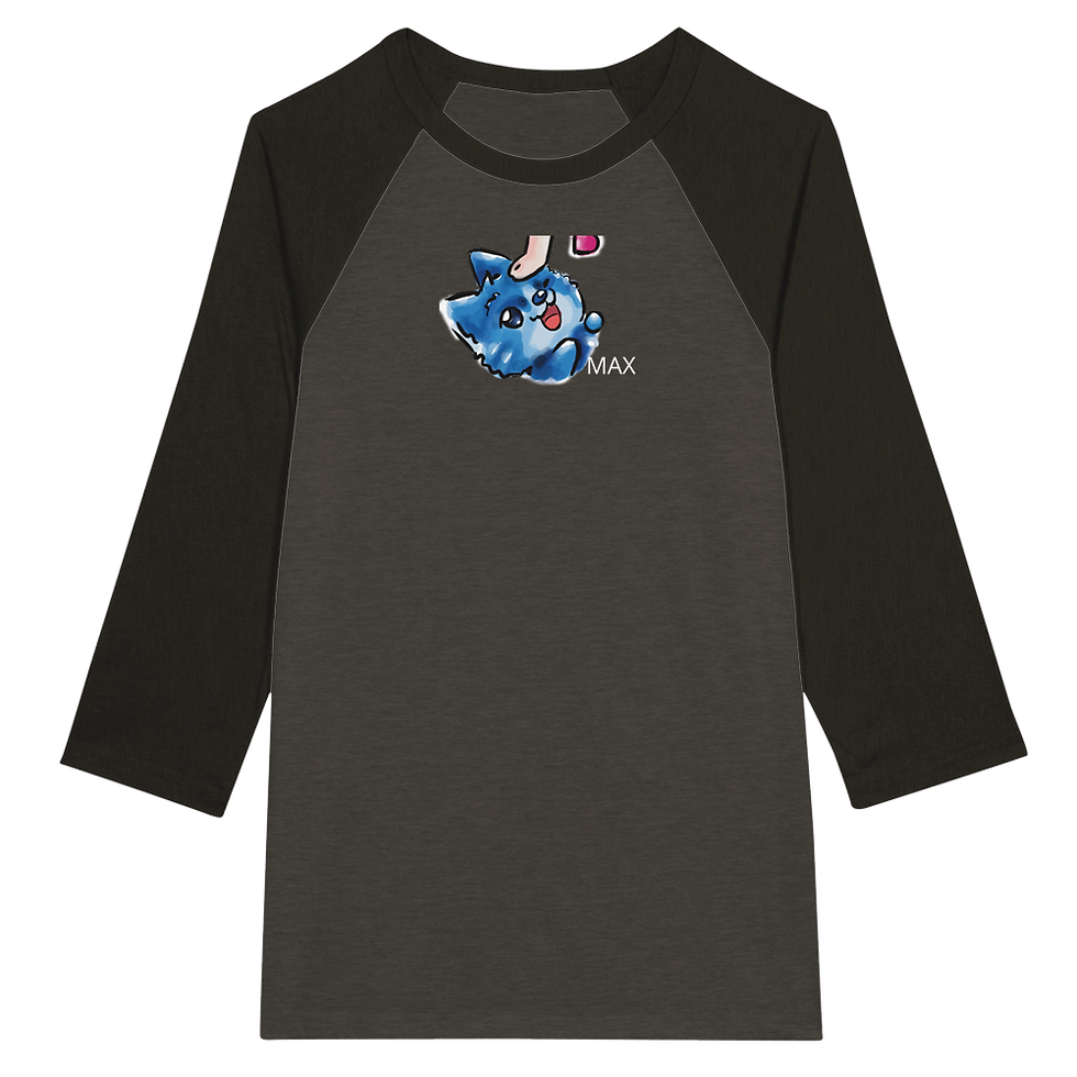 Thumbnail: Silly Max Unisex 3/4 sleeve Raglan T-shirt