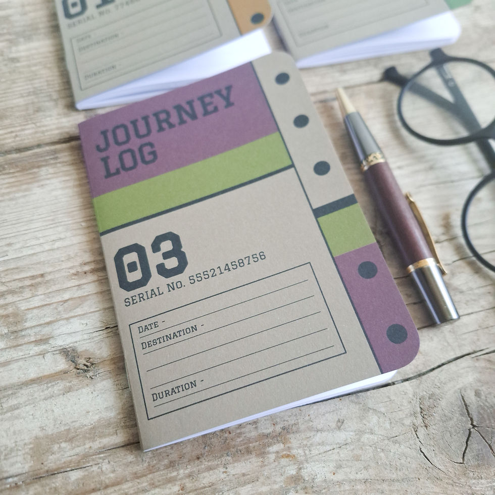 Thumbnail: JOURNEY LOG | Utilitarian Traveller's Notebook | A6 Pocket Notebook 3 Pack