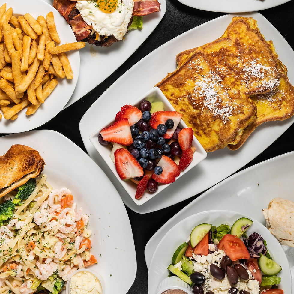 Arranged Food and Objects