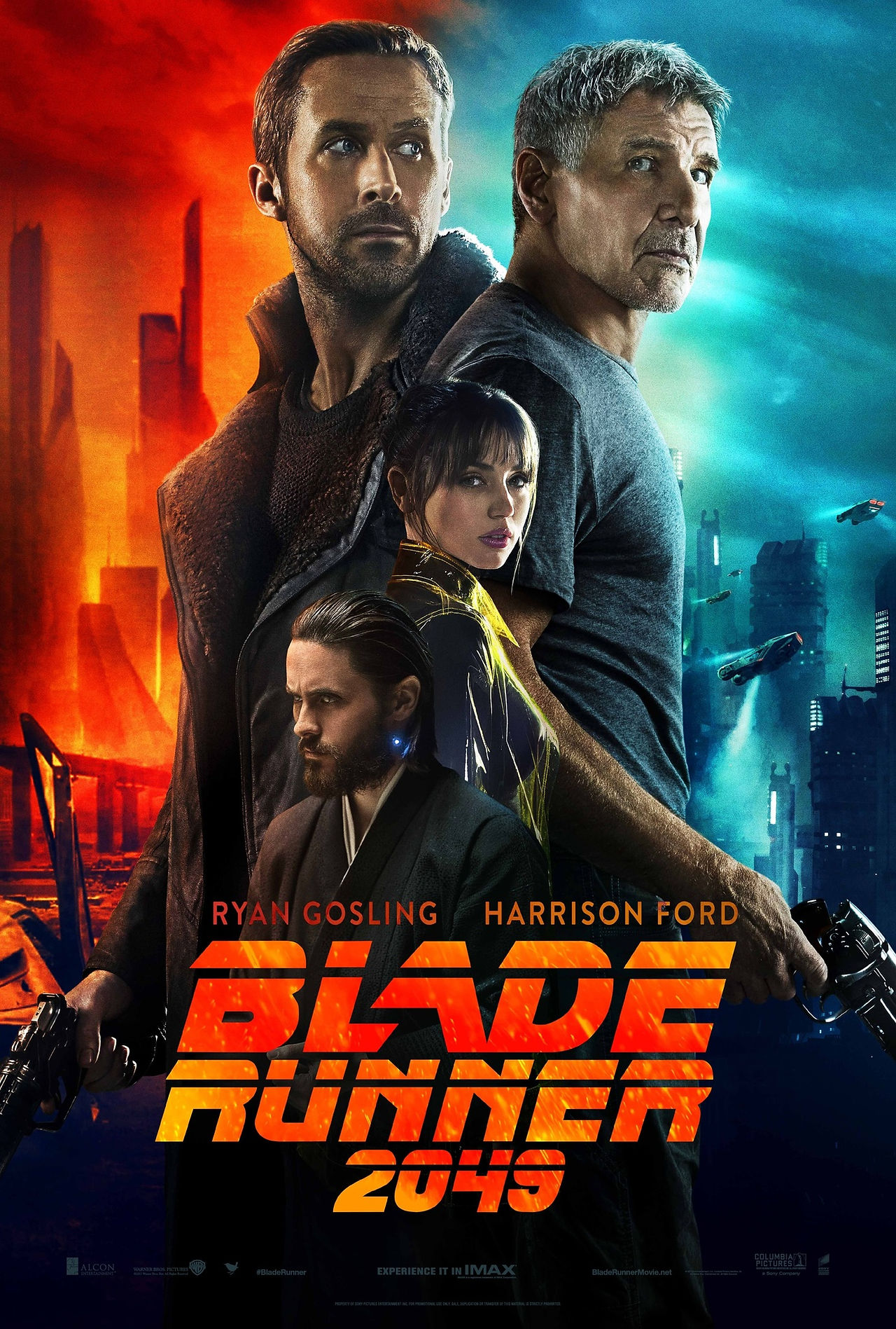 blade runner 2049 movie poster with main chracters